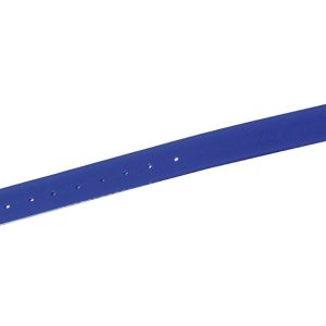 Collier fluo souple pu + polyester Bleu