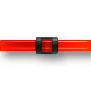GUIDON FLUO ROUGE AJOURE M2.6 D2 L17.5