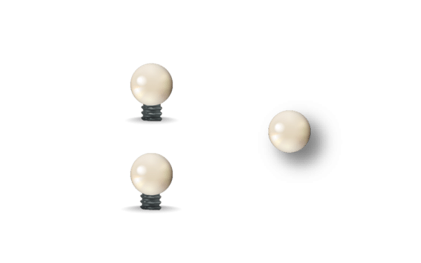 GUIDON BLANC ROND M3 D3.5 – Image 2