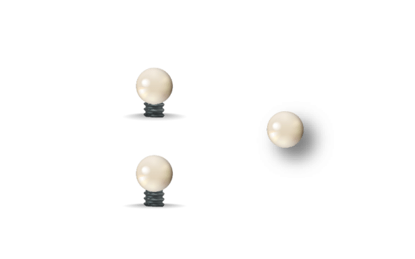 GUIDON BLANC OVALE M2.6 D4 – Image 2