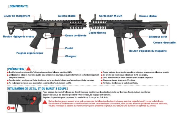 REPLIQUE LONGUE 6MM ARP9 GRIS – Image 2