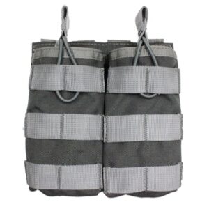 POCHE DOUBLE MOLLE 5.56 (M4) GRISE