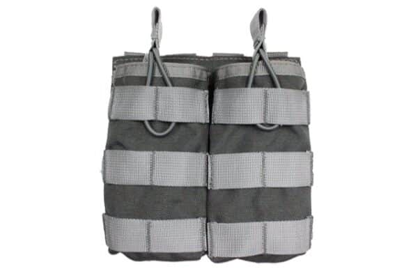 POCHE DOUBLE MOLLE 5.56 (M4) GRISE