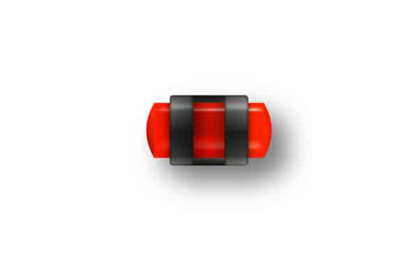 GUIDON FLUO ROUGE AJOURE M3.5 D3.5 L8