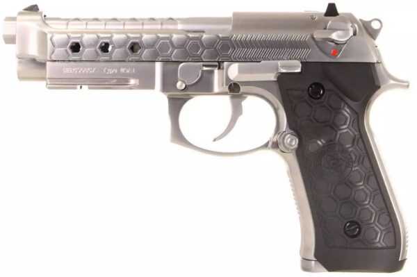 PISTOLET 6MM GAZ M9A1 HEX CUT GEN 2SILVER – Image 2