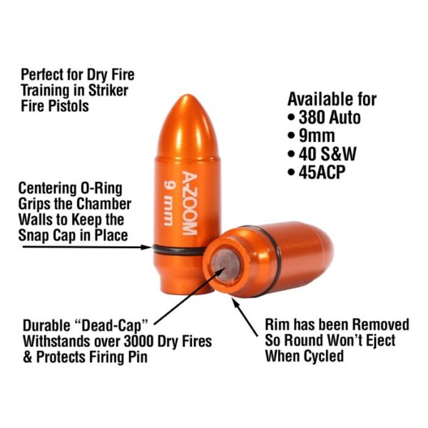 DOUILLES AMORTISSEUR ORANGES 9MM X2 – Image 2