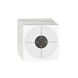 CIBLE 14X14 MARQUAGE NOIR AVEC SCORE X100