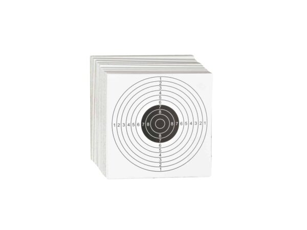 CIBLE 14X14 MARQUAGE NOIR AVEC SCORE X100