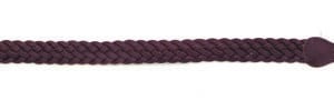 BRETELLE CUIR TRESSE MARRON
