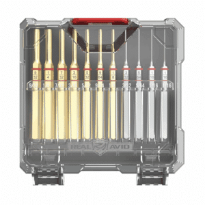 SET STANDARD CHASSE-GOUPILLE 11 PIECES LAITON & ACIER