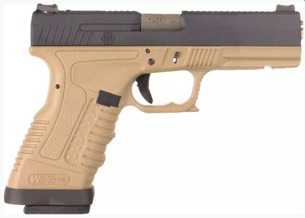 PISTOLET 6MM GAZ GP1799 T6 BK/TAN/GD