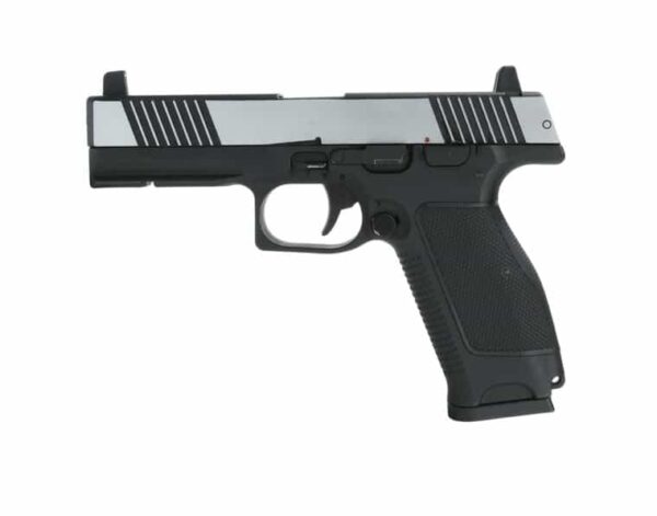 PISTOLET 6MM MKW BLOWBACK METAL NOIR ET CHROME