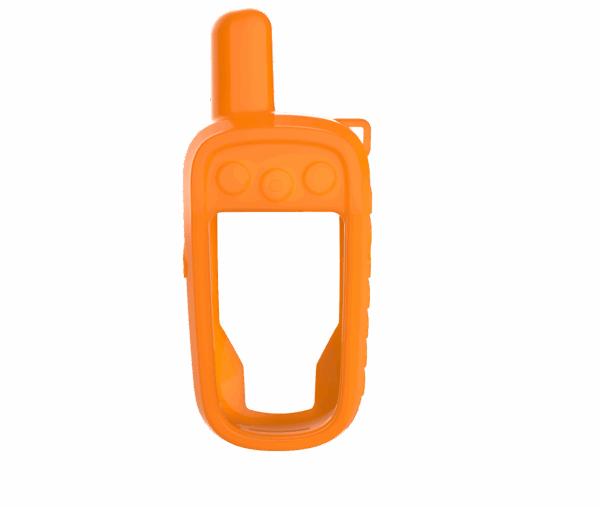 COQUE SILICONE ALPHA 100 TACTILE ORANGE