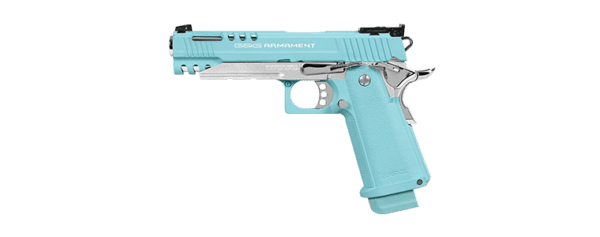 PISTOLET 6MM GPM1911 MACARON BLUE GAZ – Image 2