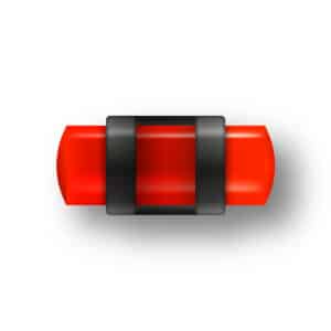 GUIDON FLUO ROUGE AJOURE M2.6 D4 L11