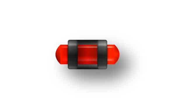 GUIDON FLUO ROUGE AJOURE M2.6 D2 L6.5