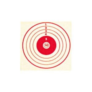 CIBLE 10X10 ROUGE X100