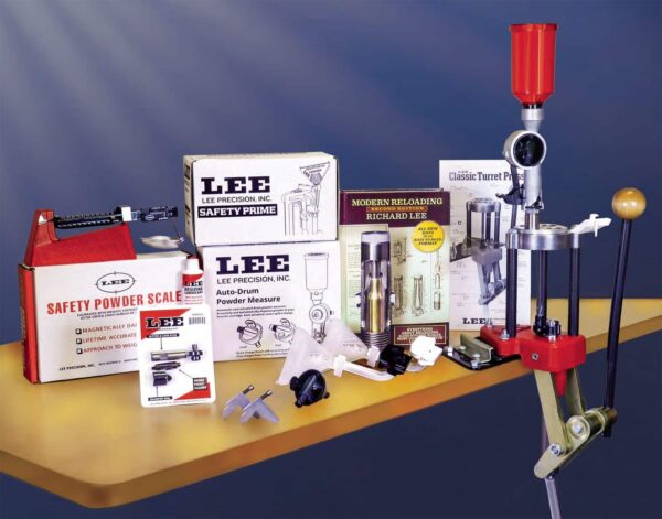 KIT PRESSE DE RECHARGEMENT A TOURELLE 4 POSITIONS LEE CLASSIC TURRET