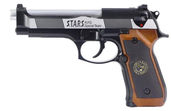 PISTOLET 6MM GAZ BIOHAZARD M92 SEMI BI-TON – Image 2