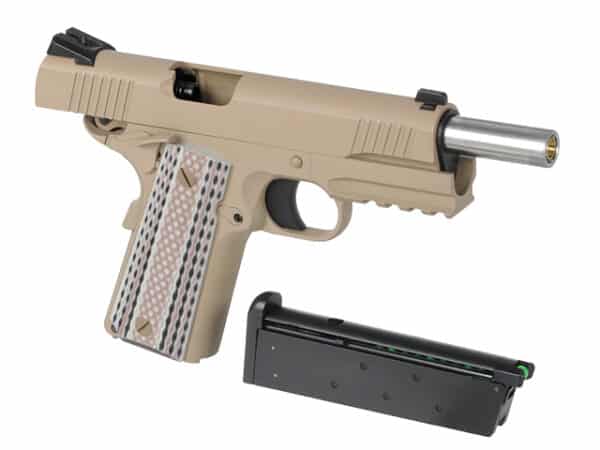 PISTOLET 6MM GAZ M45A1 TAN – Image 3