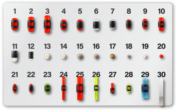 PRESENTOIR DE GUIDONS 30 PCS