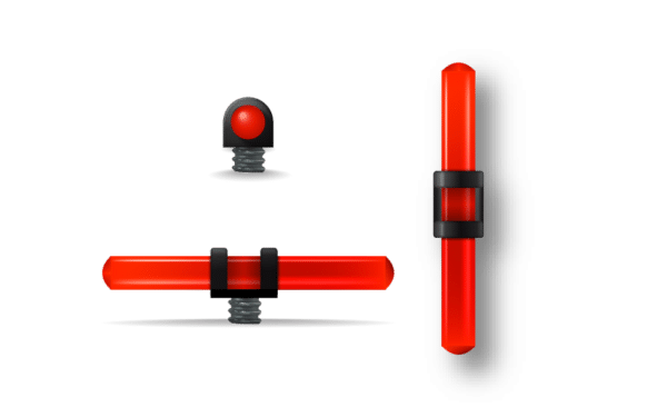 GUIDON FLUO ROUGE AJOURE M2.6 D2 L17.5 – Image 2