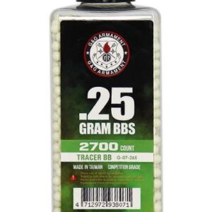 BILLES 0.25G TRACANTES VERTES EN BOUTEILLE DE 2700