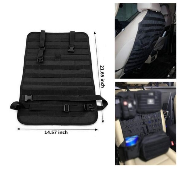 HOUSSE MOLLE SIEGE DE VOITURE NOIRE – Image 4