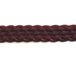 BRETELLE CUIR TRESSE VIEILLI 8 BRINS