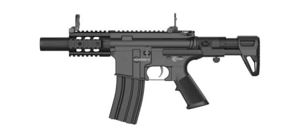 REPLIQUE LONGUE 6MM M4 FF 3.5" SD PDW G3 AEG NOIR