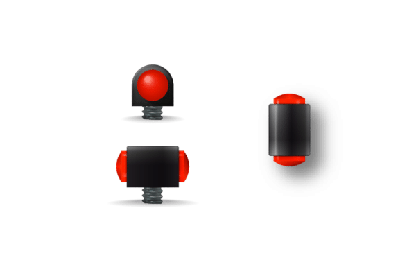 GUIDON FLUO ROUGE PLEIN M3 D3 L7 – Image 2