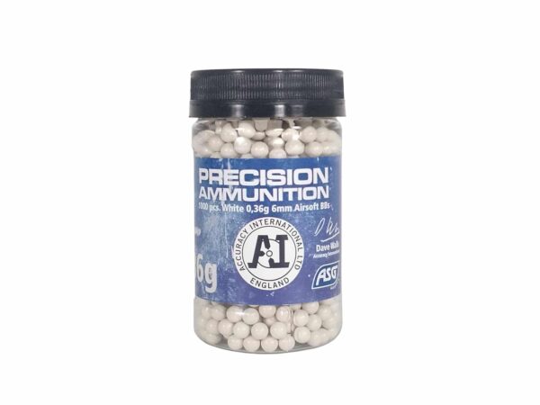 BILLES 0.36G ACCURACY  BLANCHES EN POT DE 1000