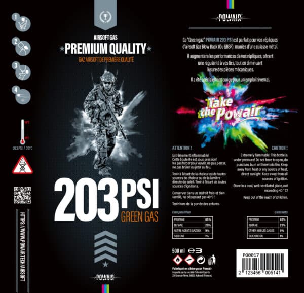 BOMBE GAZ 203 PSI 500ML – Image 2